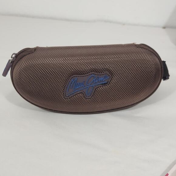 MAUI JIM CASE SUNGLASS EYE GLASSES ZIPPER HARD CLAM SHELL PROTECTIVE STORAGE - Picture 2 of 7